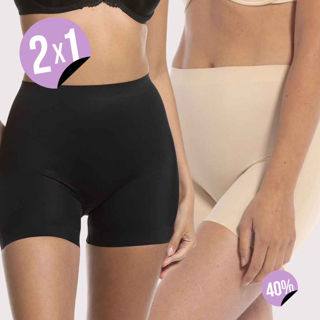 2X1 Short Protectores Segunda Piel | Moldeo y Frescura Todo el Día