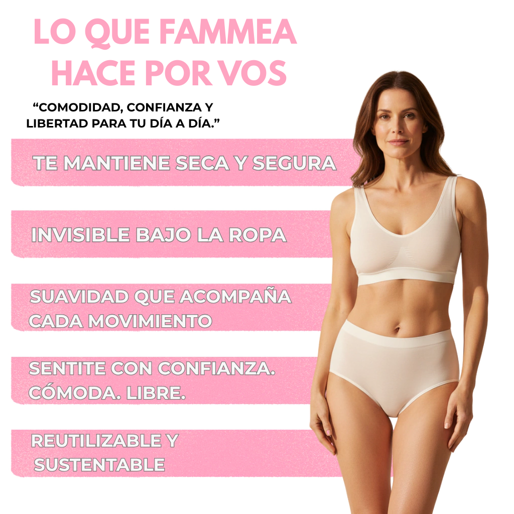 Bombachas antifugas, cómoda y segura. OFERTA SOLO POR DICIEMBRE